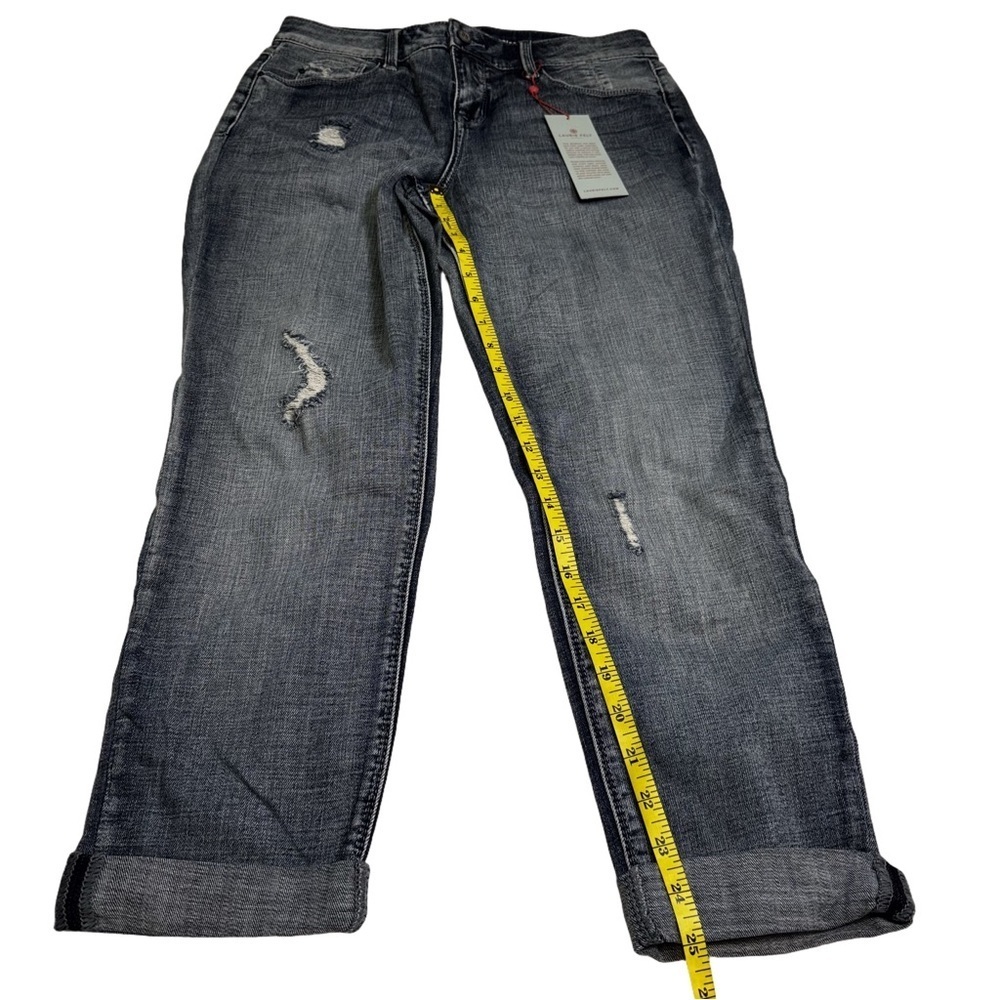 Laurie Felt Classic Weekender  Cuffed Hem Distressed Denim Jeans Size 2 NWT - Picture 11 of 16